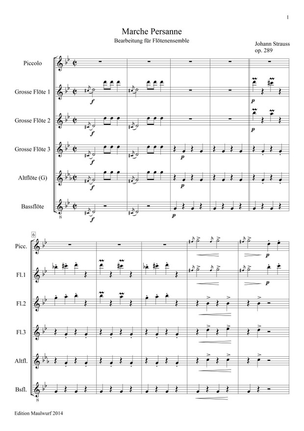 Marche Persanne (Flötenensemble)