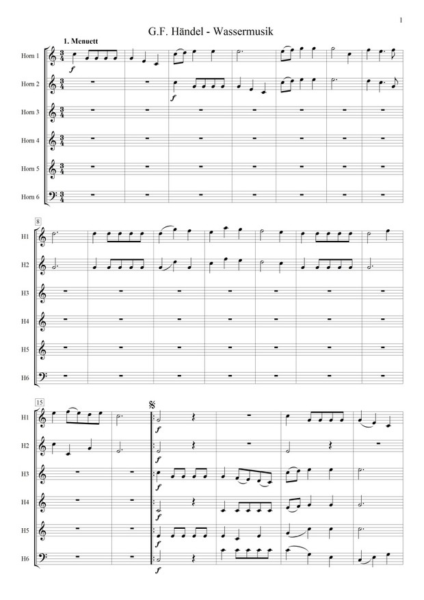 Wassermusik (Hornensemble)