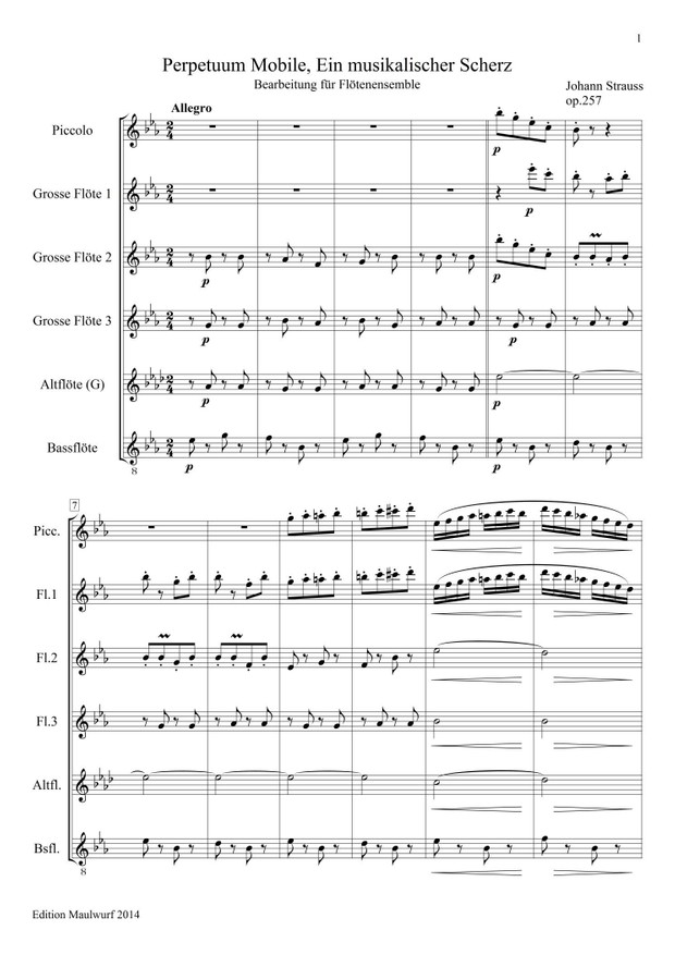 Perpetuum Mobile (Flötenensemble)