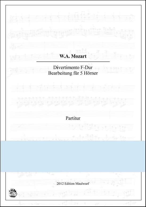 Mozart Divertimento in F (Hornensemble)