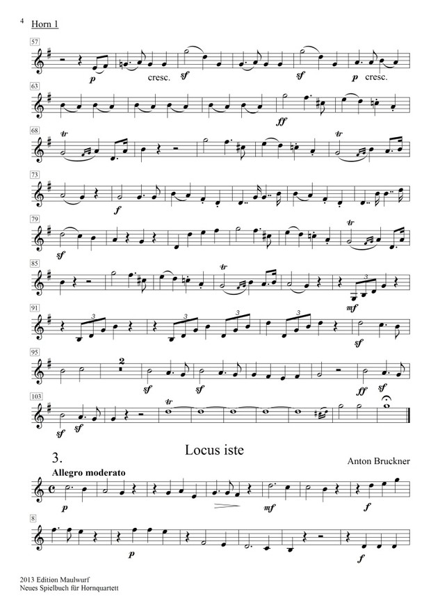 neues Spielbuch für Hornquartett