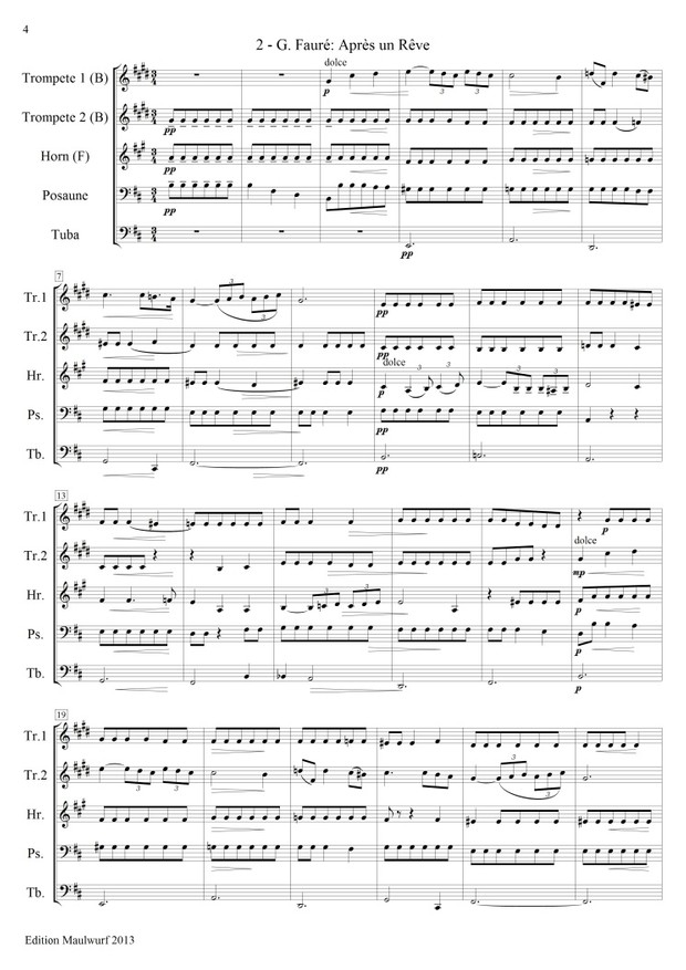 Spielbuch Nr.2 für Blechbläserquintett