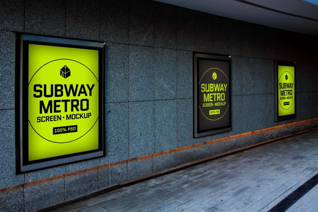 Subway Metro Screen Mock-Ups 2