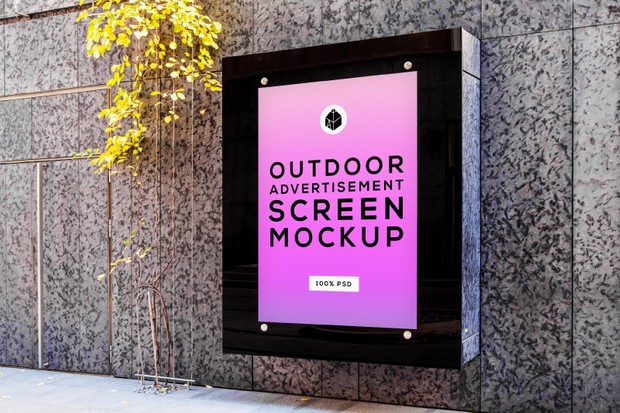Outdoor Advertising Screen Mock-Ups 4