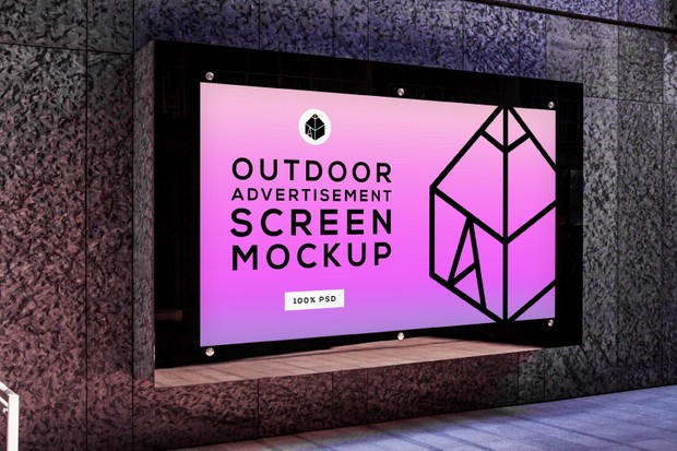 Outdoor Advertising Screen Mock-Ups 4