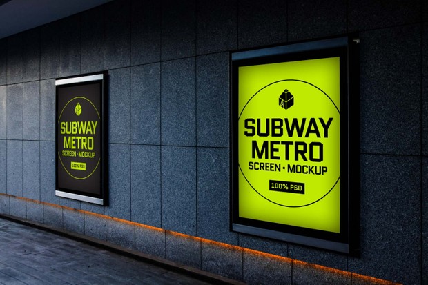 Subway Metro Screen Mock-Ups 2