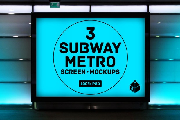 Subway Metro Screen Mockups