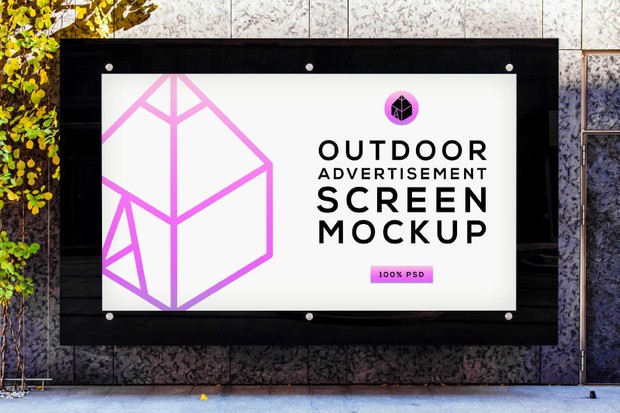 Outdoor Advertising Screen Mock-Ups 4