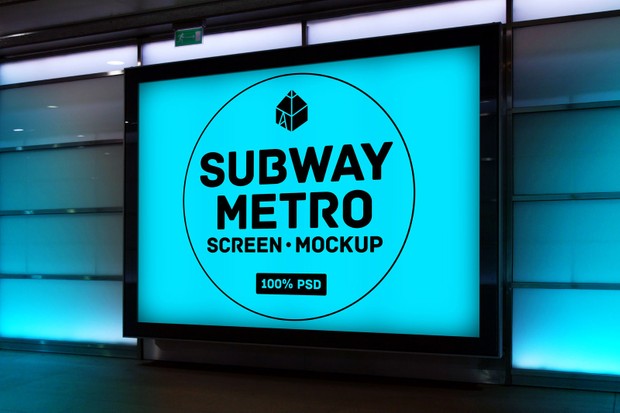 Subway Metro Screen Mockups