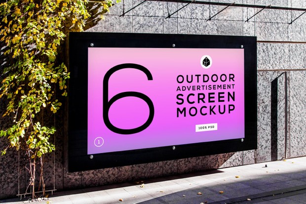 Outdoor Advertising Screen Mock-Ups 4