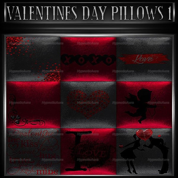 A~OFFER-VALENTINES DAY PILLOWS 1&2-60 TEXTURES