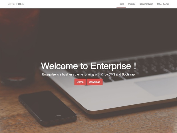 ENTERPRISE theme for Kirby cms