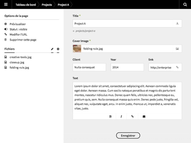 ENTERPRISE theme for Kirby cms