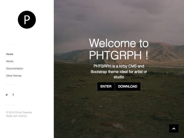 PHTGRPH theme for Kirby cms