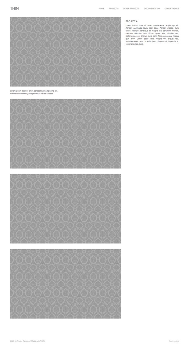 THIN theme for Kirby cms