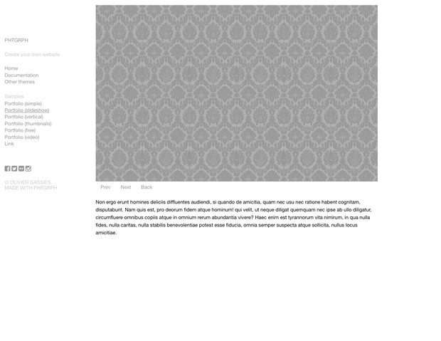 VERTICAL theme for Kirby cms
