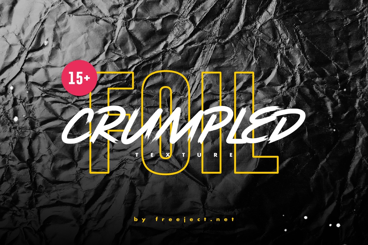 15 Crumpled Foil Texture Freeject  Store