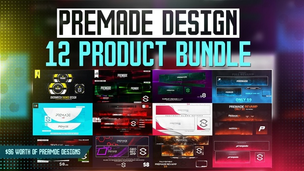 Premade Bundle: 12 in 1 Premade Pack
