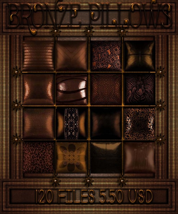 Bronze Decorative Pillows ROCKBAY DESIGNS Unique Bronze Decorative Pillows Bronze Decorative Pillows ROCKBAY DESIGNS Unique Bronze Decorative Pillows