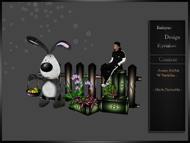 Easter Rabbit With Particles
