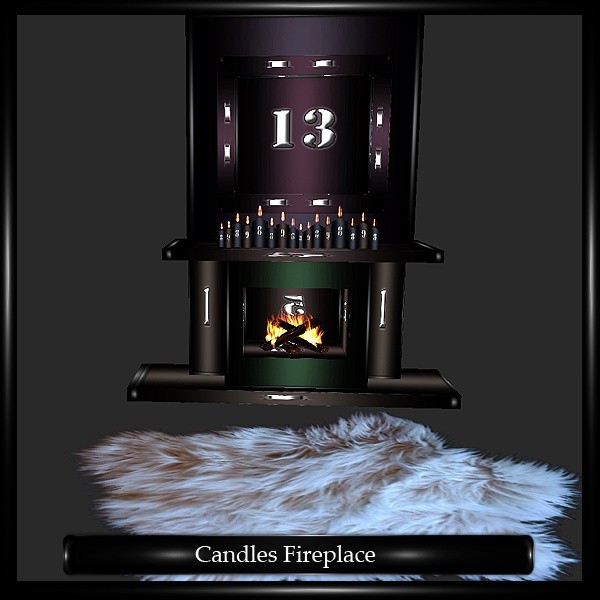 CANDLES FIREPLACE