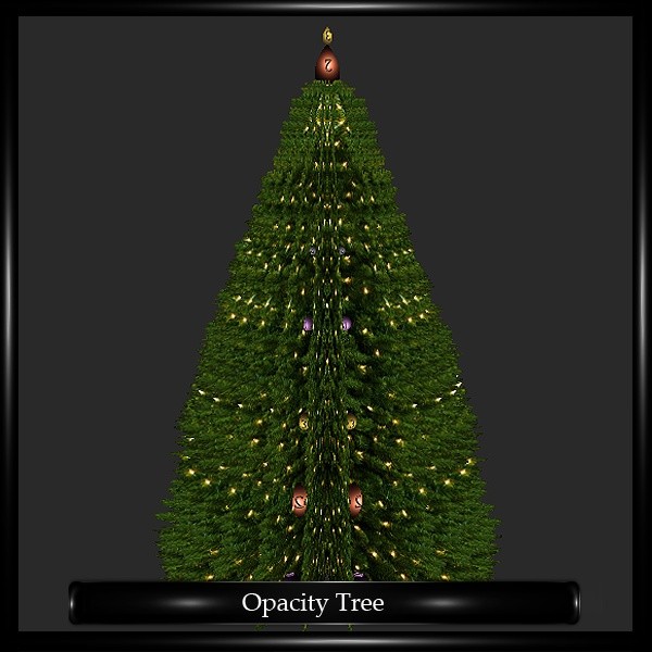 Opacity Christmas Tree