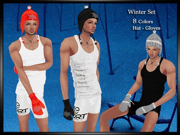 Winter Set Hat-Gloves Couple