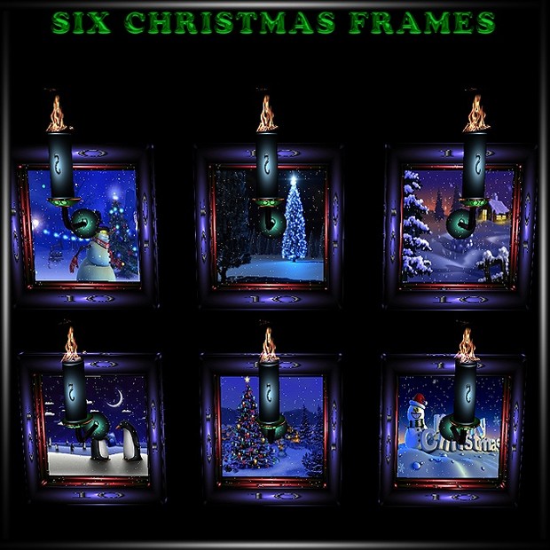 Six Christmas Frames