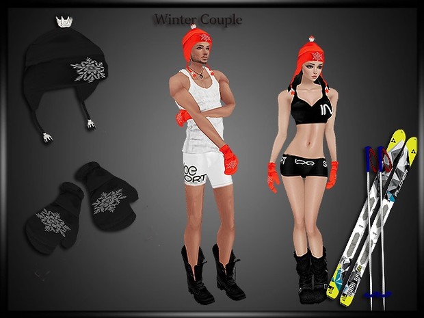 Winter Set Hat-Gloves Couple