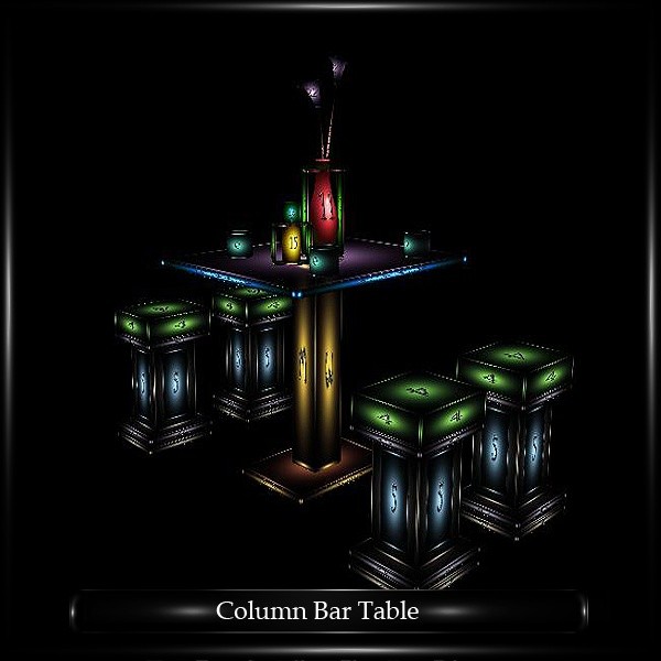 COLUMN BAR TABLE