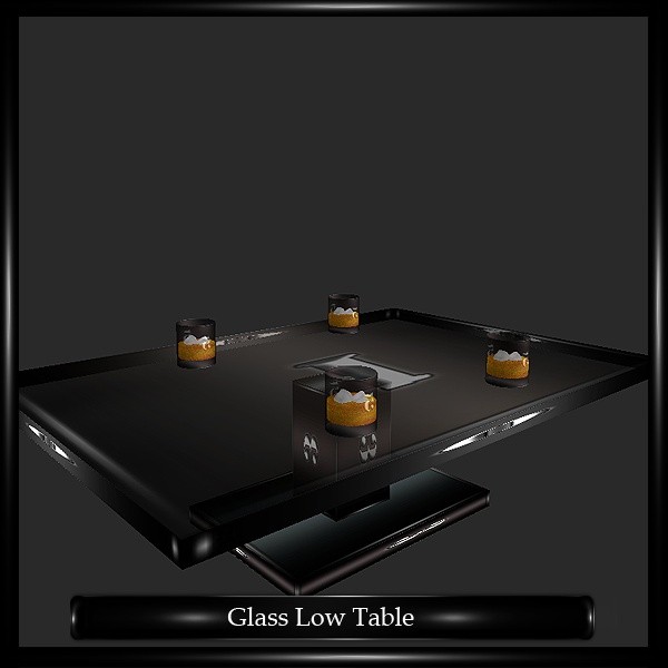 GLASS LOW TABLE