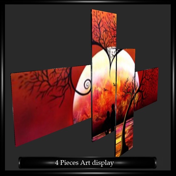 FOUR PIECES ART DISPLAY