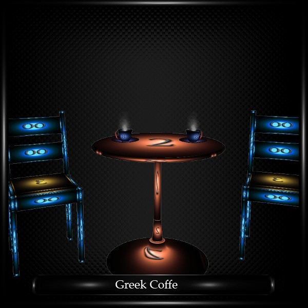 GREEK COFFEE TABLE