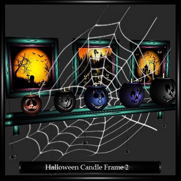 HALLOWEEN CANDLES FRAME