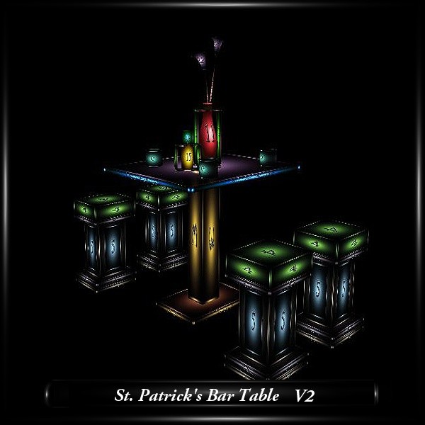 St. Patrick's Bar Table V2