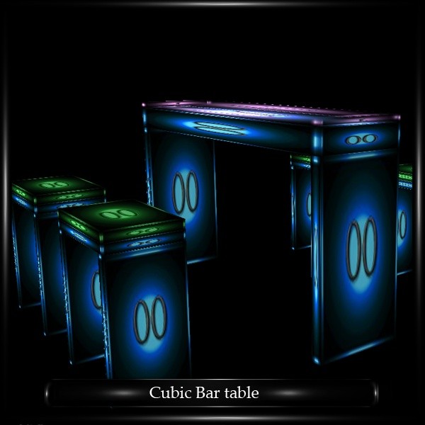 CUBIC BAR TABLE