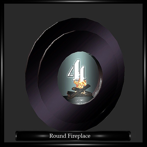 ROUND FIREPLACE