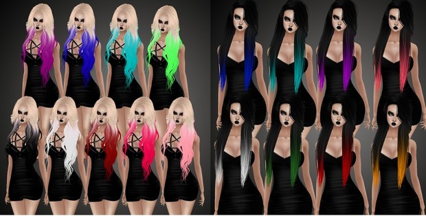 Color Tip Hair Bundle