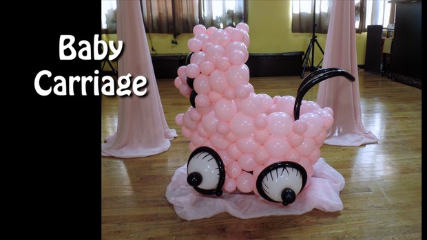 Baby Carriage Balloon Sculpture Design by Alexa Rivera