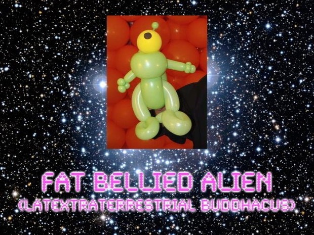 Fat Bellied Alien Balloon Animal Sculpture by Jeff Hayes