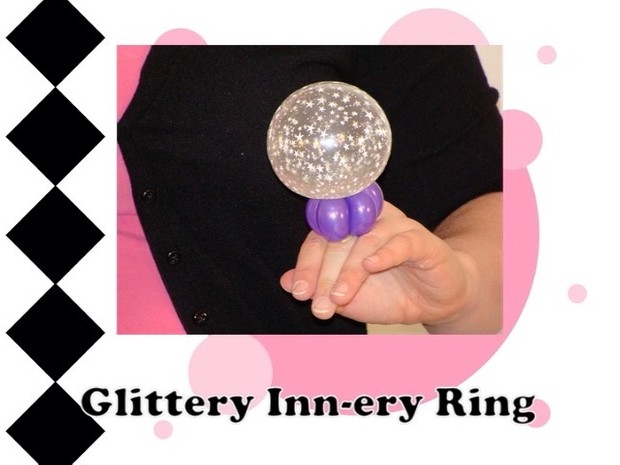 Glittery Inn-ery Balloon Ring by Melissa Vinson