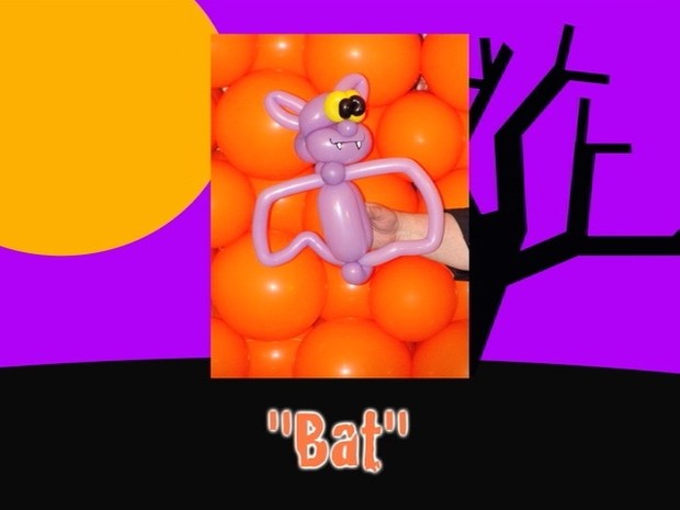 Bat Halloween Balloon Animal by Jeff Hayes