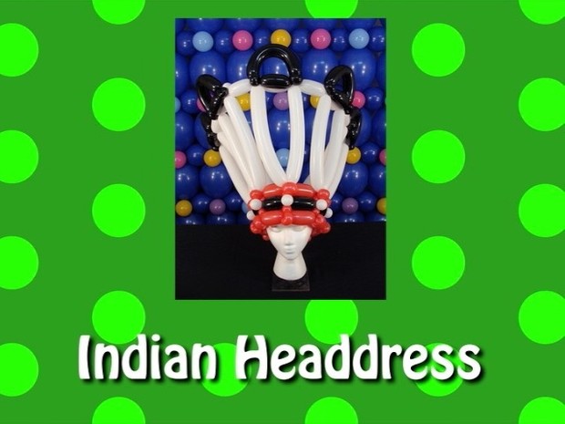 Indian / Native American Headdress Balloon Hat Design by Steven Jones