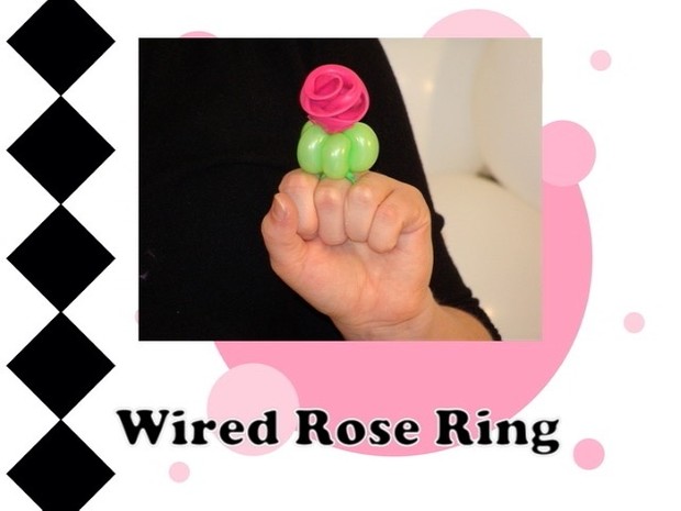 Wired Rose Balloon Ring Design by Melissa Vinson