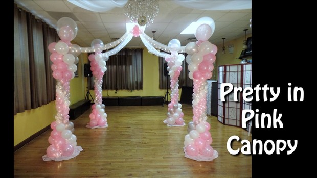 Pretty in Pink Dance Floor Canopy Balloon Design by Alexa Rivera