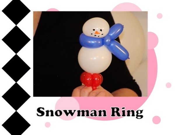 Snowman Balloon Ring Design by Melissa Vinson