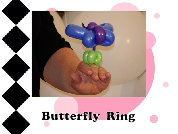 Butterfly Balloon Animal Ring Design by Melissa Vinson