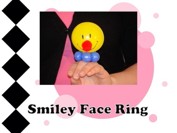 Smiley Face Balloon Ring by Melissa Vinson