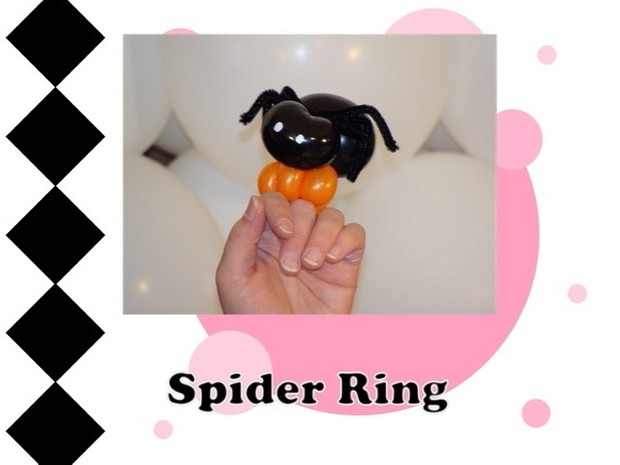 Spider Balloon Animal Ring Design by Melissa Vinson