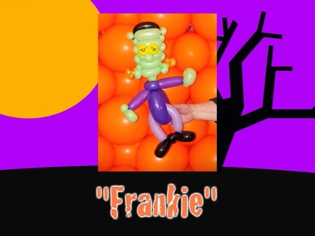Frankie Halloween Frankenstein Balloon Animal Design by Jeff Hayes